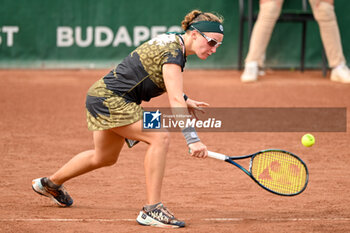2023-07-17 - Carole Monnet (FRA) during the first day main draw match of WTA250 Hungarian Gran Prix Tennis on July 17th, 2023 at Romai Teniszakademia , Budapest, Hungary - WTA 250 - HUNGARIAN GRAND PRIX - INTERNATIONALS - TENNIS