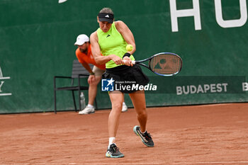 2023-07-19 - Kaja Juvan (SLO) during the third day main draw match of WTA250 Hungarian Gran Prix Tennis on July 19th, 2023 at Romai Teniszakademia , Budapest, Hungary - WTA 250 - HUNGARIAN GRAND PRIX - INTERNATIONALS - TENNIS