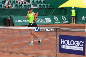 2023-07-21 - Kaja Juvan (SLO) during the quarterfinal match of WTA250 Hungarian Gran Prix Tennis on July 21st, 2023 at Romai Teniszakademia, Budapest, Hungary - WTA 250 - HUNGARIAN GRAND PRIX - INTERNATIONALS - TENNIS