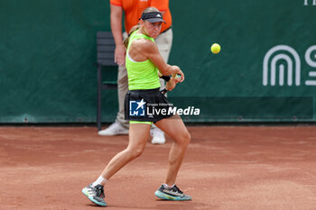 2023-07-21 - Kaja Juvan (SLO) during the quarterfinal match of WTA250 Hungarian Gran Prix Tennis on July 21st, 2023 at Romai Teniszakademia, Budapest, Hungary - WTA 250 - HUNGARIAN GRAND PRIX - INTERNATIONALS - TENNIS