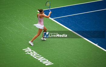 2023-08-07 - Karolina Pliskova of the Czech Republic in action during the first round of the 2023 Omnium Banque Nationale, WTA 1000 tennis tournament on August 7, 2023 in Montreal, Canada - TENNIS - WTA - OMNIUM BANQUE NATIONALE 2023 - INTERNATIONALS - TENNIS