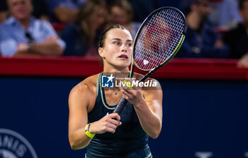 2023-08-09 - Aryna Sabalenka of Belarus in action against Petra Martic of Croatia during the second round of the 2023 Omnium Banque Nationale, WTA 1000 tennis tournament on August 9, 2023 in Montreal, Canada - TENNIS - WTA - OMNIUM BANQUE NATIONALE 2023 - INTERNATIONALS - TENNIS