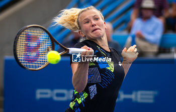 2023-08-15 - Katerina Siniakova of the Czech Republic in action during the first round of the 2023 Western & Southern Open, WTA 1000 tennis tournament on August 15, 2023 in Cincinnati, United States - TENNIS - WTA - WESTERN & SOUTHERN OPEN 2023 - INTERNATIONALS - TENNIS