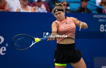 2023-08-15 - Karolina Muchova of the Czech Republic in action during the first round of the 2023 Western & Southern Open, WTA 1000 tennis tournament on August 15, 2023 in Cincinnati, United States - TENNIS - WTA - WESTERN & SOUTHERN OPEN 2023 - INTERNATIONALS - TENNIS