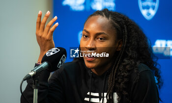 2023-08-17 - Coco Gauff of the United States talks to the media after the third round of the 2023 Western & Southern Open, WTA 1000 tennis tournament on August 17, 2023 in Cincinnati, United States - TENNIS - WTA - WESTERN & SOUTHERN OPEN 2023 - INTERNATIONALS - TENNIS