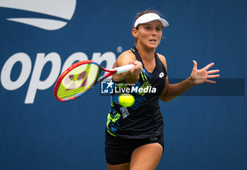 2023-08-28 - Varvara Gracheva of France in action during the first round of the 2023 US Open Tennis Championships, Grand Slam tennis tournament on August 28, 2023 at USTA National Tennis Center in New York, United States - TENNIS - US OPEN 2023 - INTERNATIONALS - TENNIS
