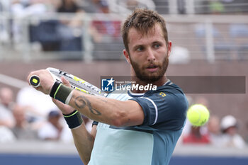 2023-08-29 - Corentin Moutet of France during day 2 of the 2023 US Open Tennis Championships, Grand Slam tennis tournament on August 29, 2023 at USTA Billie Jean King National Tennis Center in New York, United States - TENNIS - US OPEN 2023 - INTERNATIONALS - TENNIS