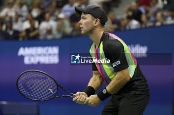 2023-08-29 - Dominik Koepfer of Germany during day 2 of the 2023 US Open Tennis Championships, Grand Slam tennis tournament on August 29, 2023 at USTA Billie Jean King National Tennis Center in New York, United States - TENNIS - US OPEN 2023 - INTERNATIONALS - TENNIS
