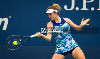 2023-08-29 - Linda Noskova of the Czech Republic in action during the first round of the 2023 US Open Tennis Championships, Grand Slam tennis tournament on August 29, 2023 at USTA National Tennis Center in New York, United States - TENNIS - US OPEN 2023 - INTERNATIONALS - TENNIS