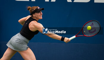 2023-08-29 - Madison Brengle of the United States in action during the first round of the 2023 US Open Tennis Championships, Grand Slam tennis tournament on August 29, 2023 at USTA National Tennis Center in New York, United States - TENNIS - US OPEN 2023 - INTERNATIONALS - TENNIS