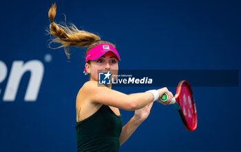 2023-08-29 - Fiona Crawley of the United States in action during the first round of the 2023 US Open Tennis Championships, Grand Slam tennis tournament on August 29, 2023 at USTA National Tennis Center in New York, United States - TENNIS - US OPEN 2023 - INTERNATIONALS - TENNIS