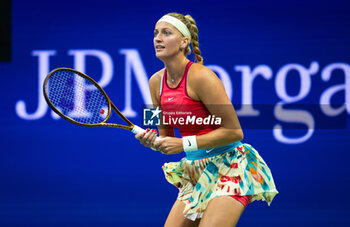 2023-08-30 - Petra Kvitova of the Czech Republic in action during the second round of the 2023 US Open Tennis Championships, Grand Slam tennis tournament on August 30, 2023 at USTA National Tennis Center in New York, United States - TENNIS - US OPEN 2023 - INTERNATIONALS - TENNIS