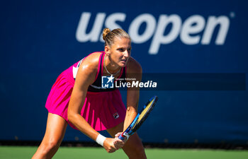 2023-08-31 - Karolina Pliskova of the Czech Republic during the second round of the 2023 US Open Grand Slam tennis tournament - TENNIS - US OPEN 2023 - INTERNATIONALS - TENNIS