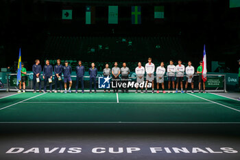 2023-09-12 - Team's presentation during Davis Cup 2023 Group A in Bologna 12/09/23 at the Unipol Arena Sweden vs Chile. - DAVIS CUP - SWEDEN VS CHILE - INTERNATIONALS - TENNIS