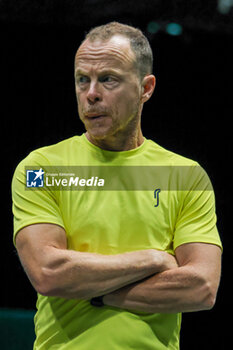 2023-09-12 - Johan Hedsber head coach of Sweden during Davis Cup 2023 Group A in Bologna 12/09/23 at the Unipol Arena - DAVIS CUP - SWEDEN VS CHILE - INTERNATIONALS - TENNIS