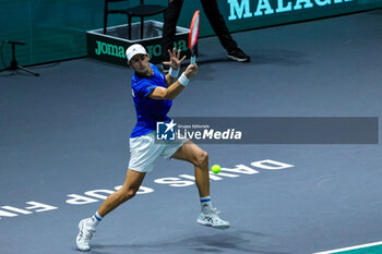 2023-09-15 - Matteo Arnaldi (ITA) during Davis Cup 2023 Group A match between at the Unipol Arena in Bologna on 15/09/23 - 2023 DAVIS CUP - ITALY VS CHILE - INTERNATIONALS - TENNIS