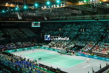 2023-09-15 - Unipol Arena during Davis Cup 2023 Group A match between at the Unipol Arena in Bologna on 15/09/23 - 2023 DAVIS CUP - ITALY VS CHILE - INTERNATIONALS - TENNIS