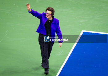 2023-09-09 - Billie Jean King during the singles final of the 2023 US Open Grand Slam tennis tournament - TENNIS - US OPEN 2023 - INTERNATIONALS - TENNIS