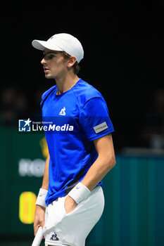 2023-09-15 - Matteo Arnaldi during the Davis Cup finals group stage match Italy vs Chile at Unipol arena, Matteo Arnaldi Vs Cristian Garin. Bologna, Italy September 15, 2023 - ph c.b. - 2023 DAVIS CUP - ITALY VS CHILE - INTERNATIONALS - TENNIS