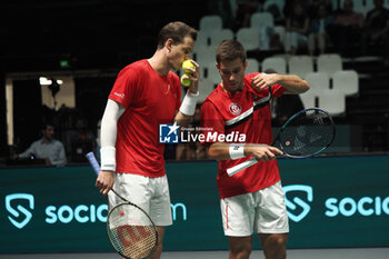 2023-09-16 - the group A double match of the Davis tennis cup final Canada vs Chile between Alexis Galarneau and Vasek Pospisil (CAN) vs Tomas Barrios Vera and Alejandro Tabilo at Unipol Arena - Bologna, Italy, September 16, 2023 - photo c.b. - 2023 DAVIS CUP - CANADA VS CHILE - INTERNATIONALS - TENNIS
