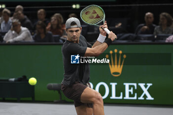 2023-10-31 - Marcos Giron of USA during day 2 of the Rolex Paris Masters 2023, ATP Masters 1000 tennis tournament on October 31, 2023 at Accor Arena in Paris, France - TENNIS - ATP - ROLEX PARIS MASTERS 2023 - INTERNATIONALS - TENNIS