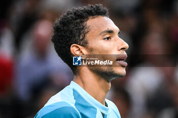 2023-11-01 - Felix AUGER-ALIASSIME of Canada during the third day of the Rolex Paris Masters 2023, ATP Masters 1000 tennis tournament on November 01, 2023 at Accor Arena in Paris, France - TENNIS - ATP - ROLEX PARIS MASTERS 2023 - INTERNATIONALS - TENNIS
