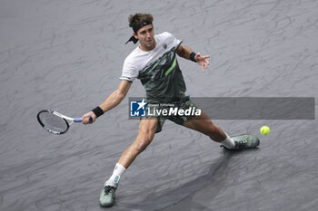 2023-11-01 - Tomas Martin Etcheverry of Argentina during day 3 of the Rolex Paris Masters 2023, ATP Masters 1000 tennis tournament on November 1, 2023 at Accor Arena in Paris, France - TENNIS - ATP - ROLEX PARIS MASTERS 2023 - INTERNATIONALS - TENNIS