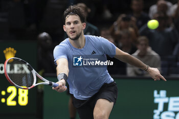 2023-11-02 - Dominic Thiem of Austria during day 3 of the Rolex Paris Masters 2023, ATP Masters 1000 tennis tournament on November 1, 2023 at Accor Arena in Paris, France - TENNIS - ATP - ROLEX PARIS MASTERS 2023 - INTERNATIONALS - TENNIS