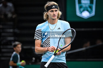 2023-11-02 - Alexander ZVEREV of Germany during the fourth day of the Rolex Paris Masters 2023, ATP Masters 1000 tennis tournament on November 02, 2023 at Accor Arena in Paris, France - TENNIS - ATP - ROLEX PARIS MASTERS 2023 - INTERNATIONALS - TENNIS