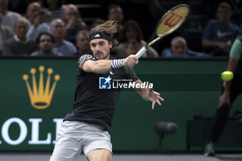 2023-11-02 - Stefanos Tsitsipas of Greece during day 4 of the Rolex Paris Masters 2023, ATP Masters 1000 tennis tournament on November 2, 2023 at Accor Arena in Paris, France - TENNIS - ATP - ROLEX PARIS MASTERS 2023 - INTERNATIONALS - TENNIS