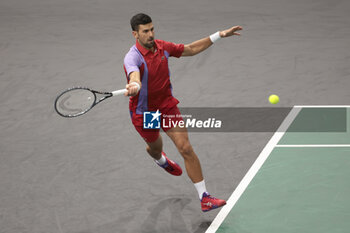 2023-11-02 - Novak Djokovic of Serbia during day 4 of the Rolex Paris Masters 2023, ATP Masters 1000 tennis tournament on November 2, 2023 at Accor Arena in Paris, France - TENNIS - ATP - ROLEX PARIS MASTERS 2023 - INTERNATIONALS - TENNIS