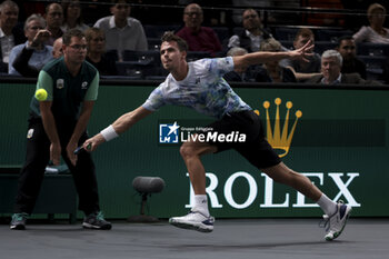 2023-11-03 - Daniel Altmaier of Germany during day 4 of the Rolex Paris Masters 2023, ATP Masters 1000 tennis tournament on November 2, 2023 at Accor Arena in Paris, France - TENNIS - ATP - ROLEX PARIS MASTERS 2023 - INTERNATIONALS - TENNIS