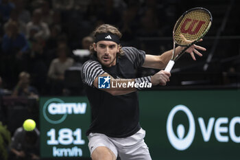 2023-11-03 - Stefanos Tsitsipas of Greece during day 5 of the Rolex Paris Masters 2023, ATP Masters 1000 tennis tournament on November 3, 2023 at Accor Arena in Paris, France - TENNIS - ATP - ROLEX PARIS MASTERS 2023 - INTERNATIONALS - TENNIS