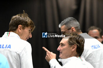2023-11-22 - Italy's Matteo Arnaldi and Michelangelo Dell'Edera
during the
Finals Davis Cup 2023 training at 
the Palacio Martin Carpena, Spain in Malaga on 
November 21, 2023 - 2023 DAVIS CUP FINALS - INTERNATIONALS - TENNIS