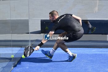 2023-07-14 - Lucho Capra (ARG) during the QF of the BNL Italy Major Premier Padel at Foro Italico, July 14th 2023 Rome, Italy - BNL ITALY MAJOR PREMIER PADEL (DAY5) - PADEL - TENNIS