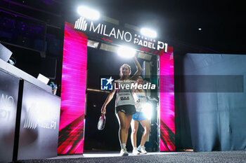 2023-12-06 - (L-R) Goenaga Garcia Carmen (ESP) with Martinez Gomez Lucia (ESP) seen during Milano Premiere Padel P1 at Allianz Cloud Arena, Milan, Italy on December 06, 2023 - MILANO PREMIER PADEL - PADEL - TENNIS