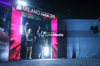 2023-12-06 - (L-R) Ortega Gallego Marta (ESP) with Triay Pons Gemma (ESP) seen during Milano Premiere Padel P1 at Allianz Cloud Arena, Milan, Italy on December 06, 2023 - MILANO PREMIER PADEL - PADEL - TENNIS
