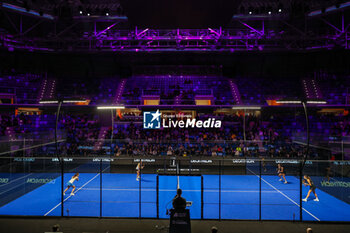 2023-12-06 - A general view of the central court during Milano Premiere Padel P1 at Allianz Cloud Arena, Milan, Italy on December 06, 2023 - MILANO PREMIER PADEL - PADEL - TENNIS