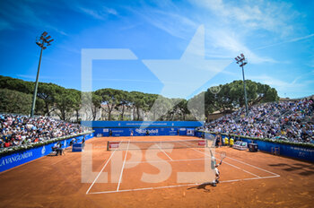 2023-04-20 - Cameron Norrie (UK) and Lorenzo Musetti (Italy) face off during a ATP 500 Barcelona Open Banc Sabadell round of 16 match at Real Club de Tenis de Barcelona, in Barcelona, Spain on April 20, 2023. (Photo / Felipe Mondino) - ATP 500 BARCELONA OPEN BANC SABADELL - INTERNATIONALS - TENNIS