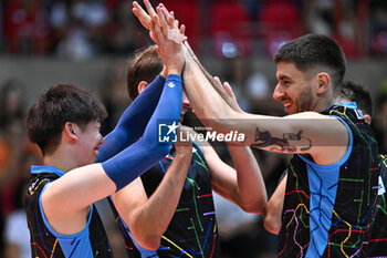 14/10/2023 - Happiness of players of Allianz Milano - SEMIFINAL - ALLIANZ MILANO VS RANA VERONA - AMICHEVOLI - VOLLEY