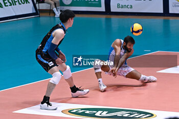 14/10/2023 - Defense action of Allianz Milano - SEMIFINAL - ALLIANZ MILANO VS RANA VERONA - AMICHEVOLI - VOLLEY