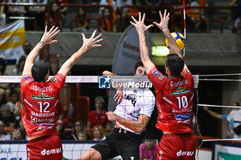 2023-10-15 - Middle blocker of Adis Lagumdzija (Cucine Lube Civitanova ). - FINAL 1ST/2ND PLACE - CUCINE LUBE CIVITANOVA VS RANA VERONA - FRIENDLY MATCH - VOLLEYBALL