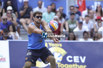 2023-07-02 - Carlo Bonifazi with the bagher in the semifinal of the Beach Volley Pro Tour Messina - BEACH VOLLEY PRO TOUR (DAY4) - BEACH VOLLEY - VOLLEYBALL