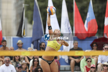 2023-07-02 - Mena Betele serves in the final for the 3rd and 4th place of the Beach Volley Pro Tour Messina - BEACH VOLLEY PRO TOUR (DAY4) - BEACH VOLLEY - VOLLEYBALL