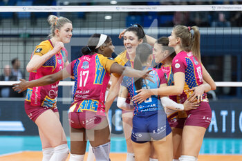 2023-02-08 - Happiness of Players of Vero Volley Milano - VERO VOLLEY MILANO VS VOLERO LE CANNET - CHAMPIONS LEAGUE WOMEN - VOLLEYBALL