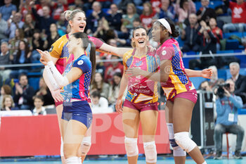 2023-02-08 - Happiness of Magdalena Stysiak and Alessia Orro (Vero Volley Milano) - VERO VOLLEY MILANO VS VOLERO LE CANNET - CHAMPIONS LEAGUE WOMEN - VOLLEYBALL
