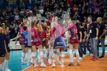 2023-02-08 - Happiness of players of Vero Volley Milano  - VERO VOLLEY MILANO VS VOLERO LE CANNET - CHAMPIONS LEAGUE WOMEN - VOLLEYBALL