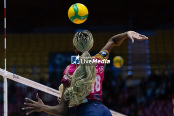 2023-12-06 - Paola Egonu (Allianz VV Milano) during CEV Champions League Women 2024 match between Allianz VV Milano and Mulhouse Alsace at Opiquad Arena, Monza, Italy on December 6, 2023 - ALLIANZ VV MILANO VS VOLLEY MULHOUSE ALSACE - CHAMPIONS LEAGUE WOMEN - VOLLEYBALL