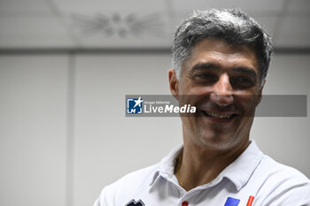 2023-09-13 - Andrea Giani during the Press Conference to present the final phase of the European Men's Volleyball Championship, 13 September 2023, Hotel Mercure Roma West, Rome, Italy - CEV EUROVOLLEY 2023 FINALS PRESS CONFERENCE - CEV EUROVOLLEY MEN - VOLLEYBALL