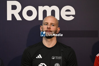 2023-09-13 - Bartosz Kurek during the Press Conference to present the final phase of the European Men's Volleyball Championship, 13 September 2023, Hotel Mercure Roma West, Rome, Italy - CEV EUROVOLLEY 2023 FINALS PRESS CONFERENCE - CEV EUROVOLLEY MEN - VOLLEYBALL